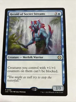 Mint/Near-Mint, English - 1 x MTG Herald of Secret Streams Commander: - Image 1