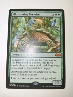 Blossoming Tortoise - Wilds of Eldraine MTG 0163 NM - Image 1