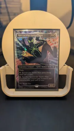 #0238 Spectacular Spider-Man - Borderless Textured Foil - SPM Spider-Man MTG - Image 1