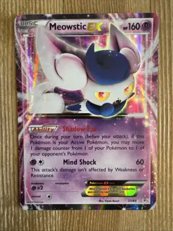 Meowstic EX - 37/83 - Pokemon Generations XY Ultra Rare Card VLP - Image 1