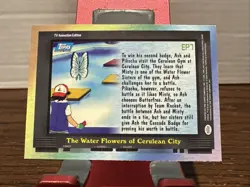 The Water Flowers of Cerulean City #EP7 Silver Foil - Pokemon 2000 Topps TV - Image 2