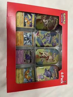 Pokemon TCG Scarlet & Violet - 151 Mini Tin 4 Pack Set With 4 Holographic Cards - Image 1