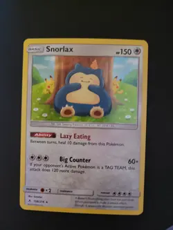 Pokemon Snorlax 158/214 - SM Unbroken Bonds - Holo Rare - 04 - Image 1