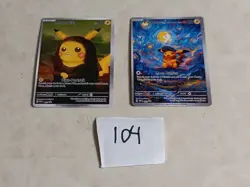 2 Pokemon x Van Gogh Black Star Promo ACG Art Card - Image 1