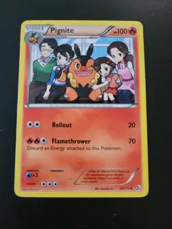 Pokemon TCG Card 2013 Legendary Treasures - Pignite 26/113 - Image 1