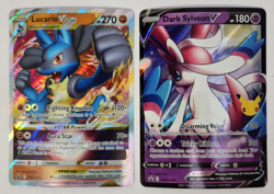 8 Pokemon TCG Various SWSH Jumbo Black Star Promo English 7.5" by 5.5" Size - Image 4