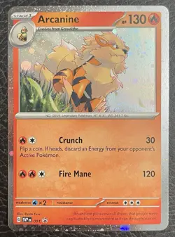 Pokemon TCG Arcanine Black Star Promo SVP011 Cosmos Holo NM - Image 1
