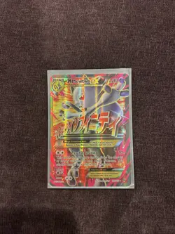 Pokemon TCG M Mewtwo EX Full Art Holo Ultra Rare Card PSA 7 160/162 Breakthrough - Image 1