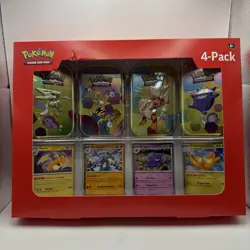 Pokemon 4 Mini Tins + 4 Promo Cards Bundle, Scarlet & Violet-151 Mini Tins - Image 1