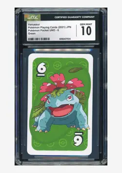 Pokemon CGC 10 GEM MINT Venusaur Green 2021 Pokemon Pocket Uno Japanese - Image 1
