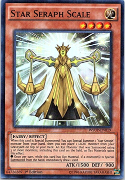 Star Seraph Scale WSUP-EN019 Yu-Gi-Oh! Light Play 1st Edition - Image 1