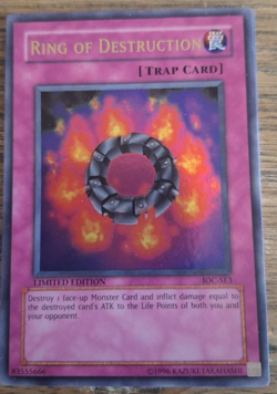 Yu-Gi-Oh TCG Ring of Destruction IOC-SE3 Invasion of Chaos Limited LP Ultra Rare - Image 1