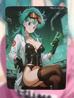Bulma Dragon Ball Z Anime Waifu Sexy Goddess Doujin Lewd Hentai Card - Image 1