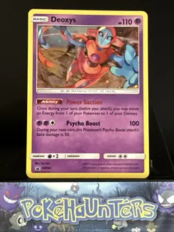 Pokemon Card Deoxys SM164 Black Star Promo Holo Half Art Light Played - Image 1