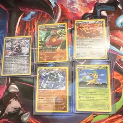Pokemon TCG Aggron Medicham Ursaring Machamp Leafeon Holo Regular Cards Lot 5 - Image 1