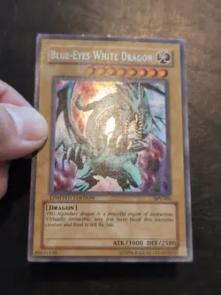Yu-Gi-Oh! SECRET RARE CARD BLUE-EYES WHITE DRAGON BPT-003 MP - Image 2