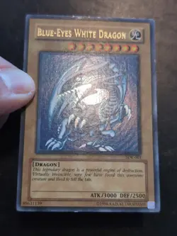 Yu-Gi-Oh! ULTRA RARE CARD BLUE-EYES WHITE DRAGON SDK-001 LP/MP - Image 2
