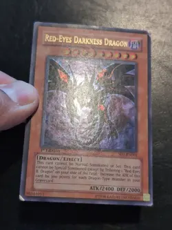 Yu-Gi-Oh! ULTRA RARE HOLO CARD RED-EYES DARKNESS DRAGON SD1-EN001 1ST MP - Image 2