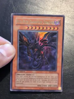Yu-Gi-Oh! ULTRA RARE HOLO CARD RED-EYES DARKNESS DRAGON SD1-EN001 1ST MP - Image 3