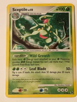 Sceptile 8/106 Holo Rare Pokemon Card Great Encounters LP - Image 1
