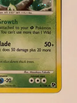 Sceptile 8/106 Holo Rare Pokemon Card Great Encounters LP - Image 4
