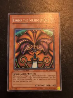 Yu-Gi-Oh! SECRET RARE CARD EXODIA THE FORBIDDEN ONE MC1-EN001 NM/VLP - Image 1