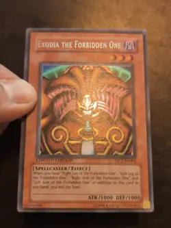 Yu-Gi-Oh! SECRET RARE CARD EXODIA THE FORBIDDEN ONE MC1-EN001 NM/VLP - Image 2