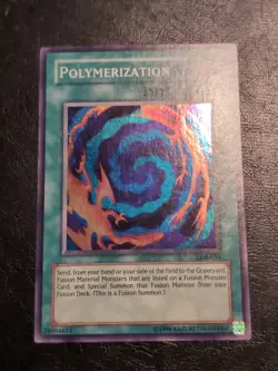 Yu-Gi-Oh! SUPER RARE CARD POLYMERIZATION LOB-059 1996 COPYRIGHT NM/VLP - Image 1