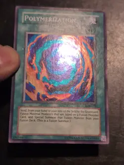 Yu-Gi-Oh! SUPER RARE CARD POLYMERIZATION LOB-059 1996 COPYRIGHT NM/VLP - Image 2