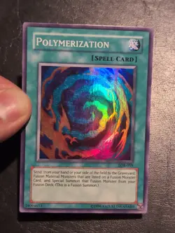 Yu-Gi-Oh! SUPER RARE CARD POLYMERIZATION LOB-059 1996 COPYRIGHT NM/VLP - Image 3