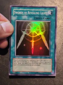 Yu-Gi-Oh! SUPER RARE HOLO CARD SWORDS OF REVEALING LIGHT LOB-101 NM/VLP - Image 3