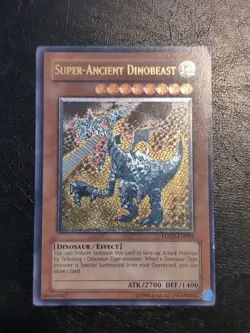 Yu-Gi-Oh! ULTIMATE RARE HOLO CARD SUPER-ANCIENT DINOBEAST LODT-EN088 LP - Image 1
