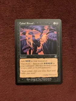 MTG Cabal Ritual Torment NM Regular Card Magic the Gathering Unplayed Near Mint+ - Image 1