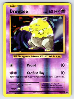 Drowzee 49/108 2016 XY Evolutions Pokemon Card TCG Reverse Holo Nintendo - VLP - Image 1