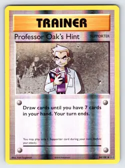 Professor Oak's Hint 84/108 XY Evolutions Pokemon Card TCG Reverse Holo - Mp - Image 1