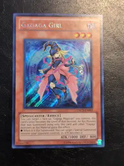 Yu-Gi-Oh! TCG SECRET RARE HOLO CARD GAGAGA GIRL ORCS-EN003 NM - Image 1