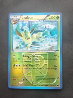 Pokemon Leafeon Team Plasma Plasma Freeze Reverse Holo Card 11/116 NM+ Condition - Image 1