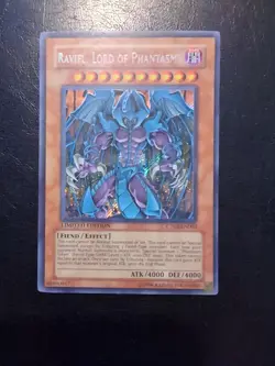 Yu-Gi-Oh! SECRET RARE HOLO CARD RAVIEL LORD OF PHANTASMS CT03-EN003 LP - Image 1