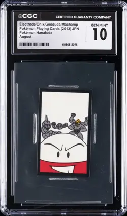 2013 POKEMON PLAYING CARDS ELECTRODE/ONIX/GEODUDE/MACHAMP CGC 10 GEM MINT - Image 1