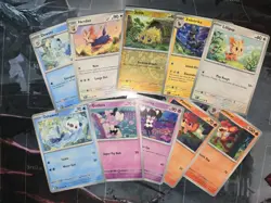 White Flare 10 Card Lot Joltik, Gothita, Pansear, Dewott, Lillipup Pokemon NM - Image 1