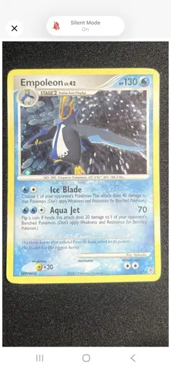 Pokemon TCG Custom Card Bundle Piplup, Prinplup, and Empoleon Cards - Image 1