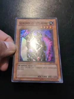 Yu-Gi-Oh! SUPER RARE CARD GEARFRIED THE IRON KNIGHT PSV-101 VINTAGE PRINT VLP - Image 2