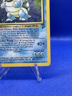 Pokemon TCG Blastoise Base Set 2 Holo Unlimited Rare Card 2 - Image 3