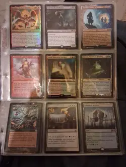Big Old Vintage Magic The Gathering 63 Cards Collection Binder Random Sets - Image 1