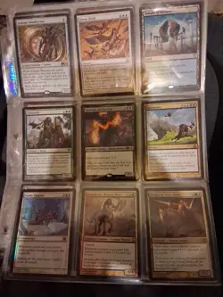Big Old Vintage Magic The Gathering 63 Cards Collection Binder Random Sets - Image 2