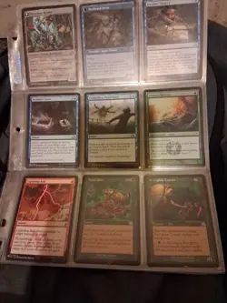 Big Old Vintage Magic The Gathering 63 Cards Collection Binder Random Sets - Image 4