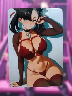 Marnie Pokemon Anime Waifu Sexy Goddess Doujin Hentai Lewd Card - Image 1