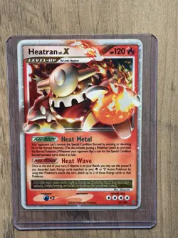 Pokemon TCG Heatran LV.X Holo Ultra Rare Card 97/100 Diamond & Pearl Stormfront - Image 1