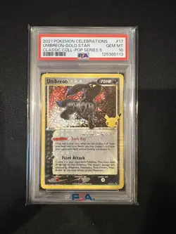 PSA 10 Umbreon Gold Star 17 - Celebrations Classic Collection - Gem Mint Card - Image 1