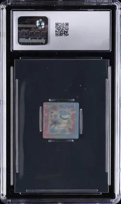1997 POKEMON GB POCKET CARDS NINTENDO CLEAR CARD #009 BLASTOISE CGC 4.5 - Image 2